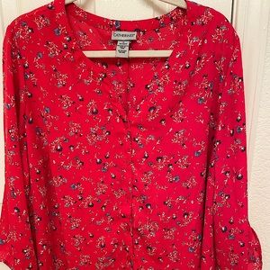 Beautiful Floral Blouse brand new.Sz 1X